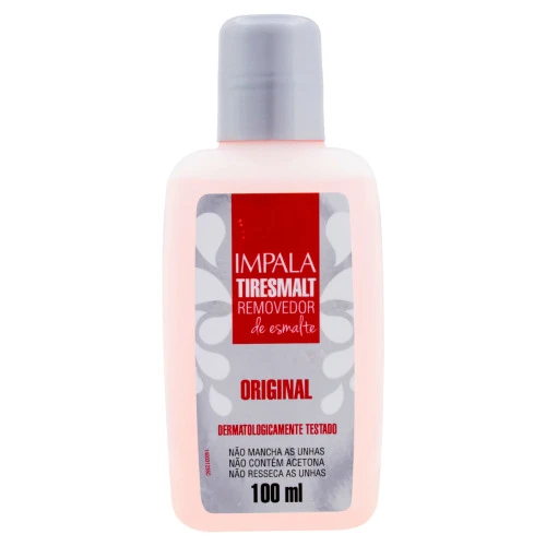 REMOVEDOR DE ESMALTE ORIGINAL IMPALA TIRESMALT FRASCO 100ML