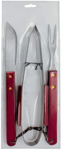 JOGO PARA CHURRASCO 3 PEÇAS