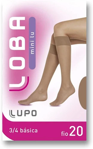 MEIA LOBA MINI LU 3 4 (ADULTO)