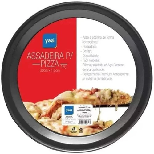 ASSADEIRA PARA PIZZA 35 CM AÇO YANGZI