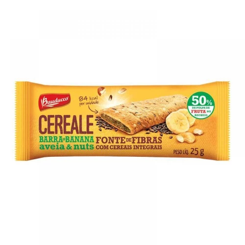 BARRA DE CEREAIS BAUDUCCO CEREALE 25G BANANA