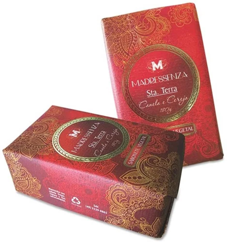 SABONETE VEGETAL CANELA E CEREJA MADRESSENZA 180G