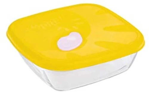 ASSADEIRA QUADRADA COM TAMPA COLORIDA 730 ML SEMPRE