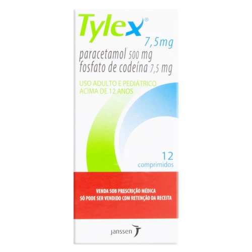 TYLEX 7 5MG JANSSEN CAIXA 12 COMPRIMIDOS