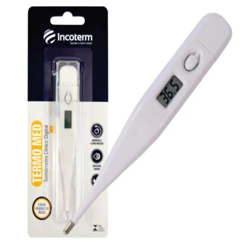 TERMÔMETRO CLÍNICO DIGITAL INCOTERM AZUL