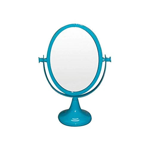 ESPELHO MESA METAL URBAN ROMANTIC OVAL AZUL