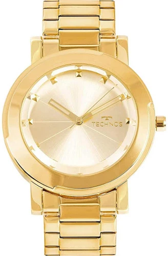 RELÓGIO TECHNOS PULSEIRA DE AÇO FEMININO DOURADO