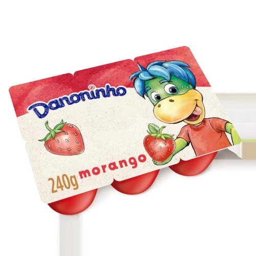 DANONINHO PETIT SUISSE MORANGO 240G 6 UNIDADES