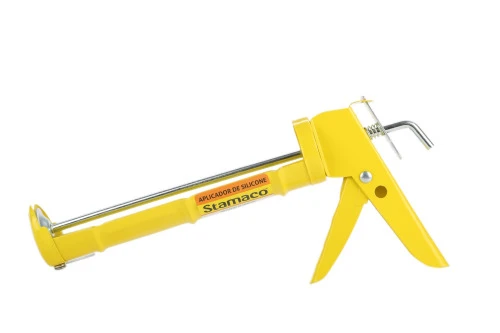 APLICADOR DE SILICONE MANUAL AMARELO