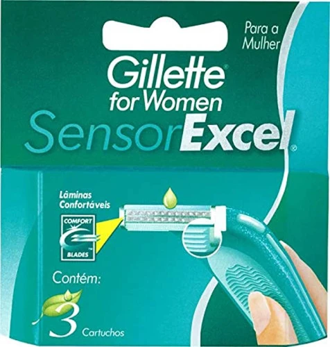 CARGA DEPILATÓRIO COM 3 SENSOR EXCEL FEMININO UNIT GILLETTE
