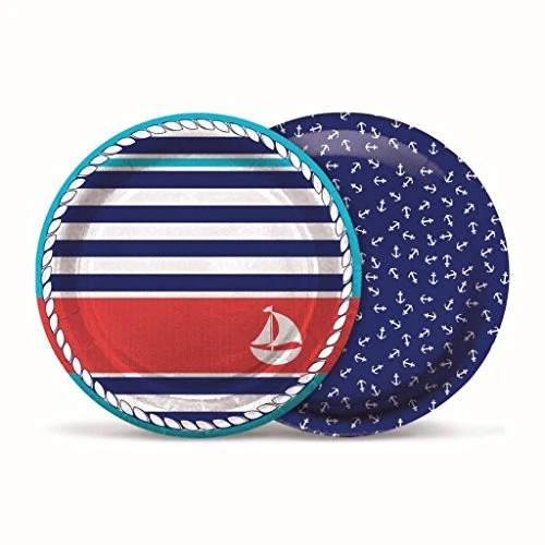 PRATO REDONDO CROMUS 18CM NAVY COM 8