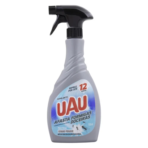 REPELENTE LÍQUIDO AFASTA FORMIGAS DOCEIRAS UAU FRASCO 500ML