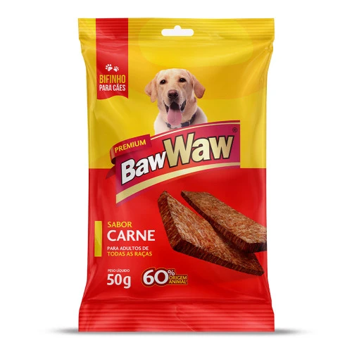 ALIMENTO CÃO BAW WAW 300G BIFINHO CARNE