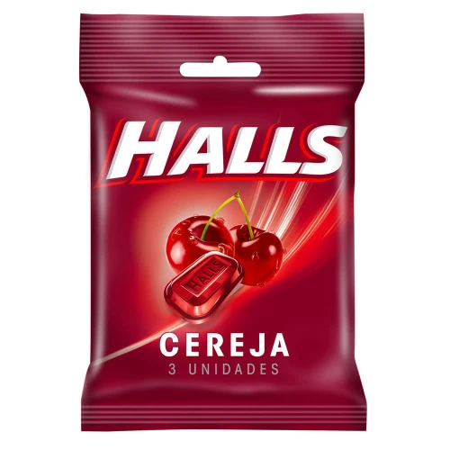 BALA HALLS CEREJA BAG (3 UNIDADES) 102G