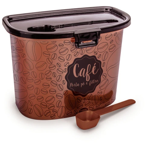 PORTA CAFÉ PLASUTIL DECORADO