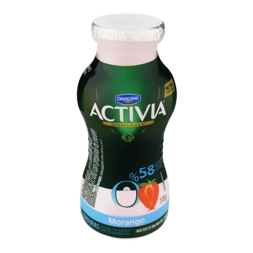 LEITE FERMENTADO DESNATADO MORANGO ACTIVIA FRASCO 170G