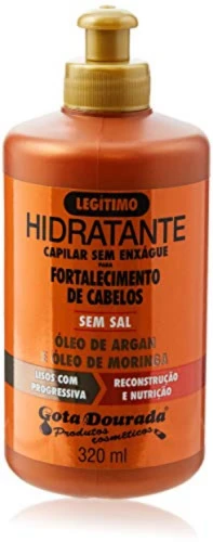 CREME PARA PENTEAR GOTA DOURADA 320ML LISOS PROGRESSIVA UNIT