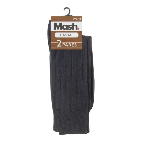 MEIA MASCULINA CANO MÉDIO MASH Nº 39 43 2 PARES