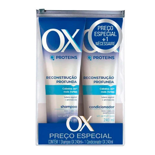 KIT SHAMPOO  CONDICIONADOR OX RECONSTRUÇÃO 240ML