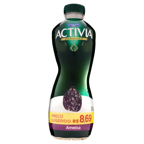 LEITE FERMENTADO PARCIALMENTE DESNATADO AMEIXA ACTIVIA GARRAFA 850G