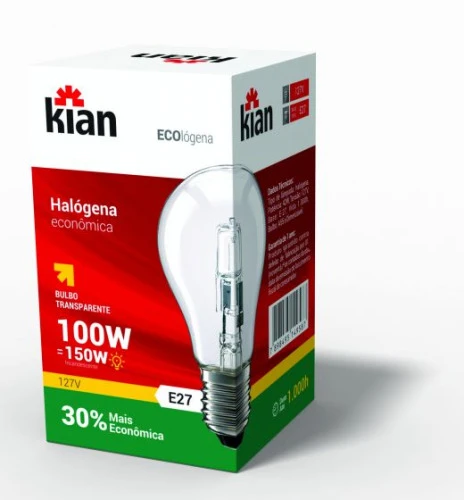 LAMPADA HAL ECOLOGENA KIAN A55 100W 220V