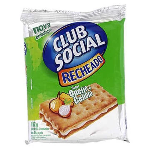 BISCOITO CLUB SOCIAL RECHEADO