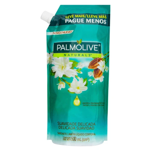 SABONETE LÍQUIDO PALMOLIVE NATUR 500ML REF SUAV DELIC JASMIM