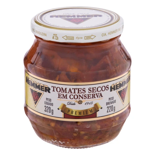 TOMATE SECO EM CONSERVA HEMMER VIDRO 220G