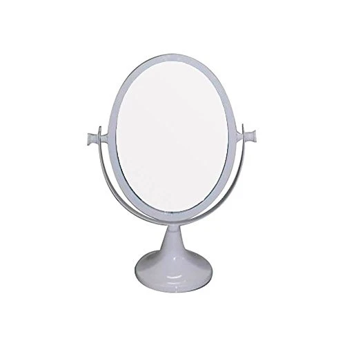 ESPELHO MESA METAL URBAN ROMANTIC OVAL BRANCO