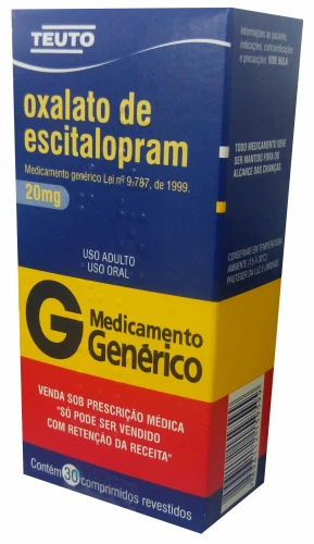 ESCITALOPRAN 20MG COM 30 CP
