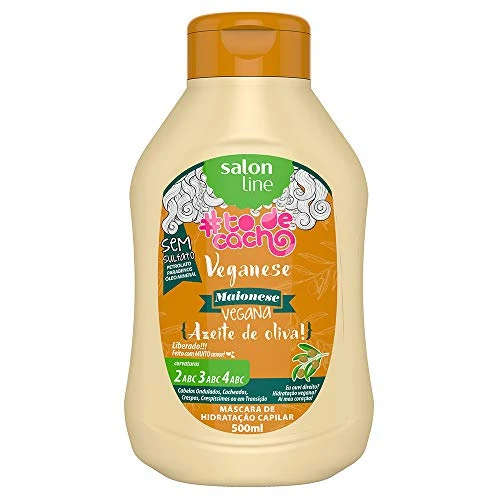 LINHA TRATAMENTO TODECACHO SALON LINE VEGANESE MAIONESE CAPILAR VEGANA {AZEITE DE OLIVA } 500 ML SAL