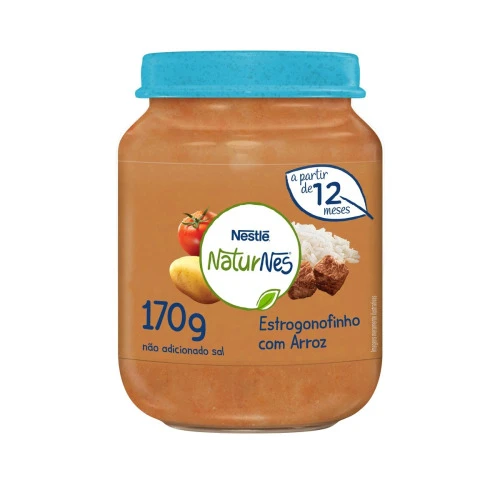 PAPINHA NATURNES NESTLÉ STROGONOFINHO COM ARROZ 170G