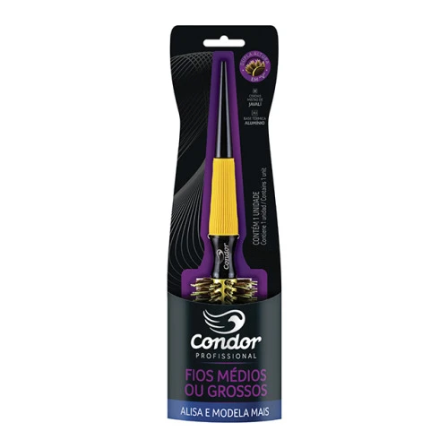 ESCOVA PARA CABELO CONDOR PROFISSIONAL EXTREME LISS PEQUENA REF: 7911