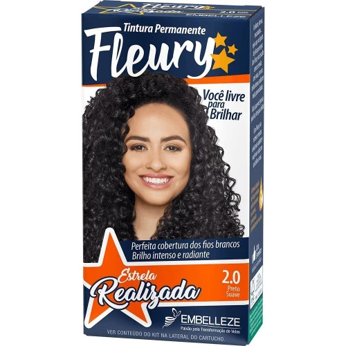 TINTURA EMBELLEZA FLEURY COLORAÇÃO ESPECIAL 2 0 PRETO BRILHANTE REAPROXIMAR