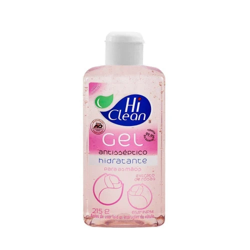 GEL ANTISSÉPTICO HI CLEAN EXTRATO DE ROSAS 215G