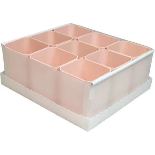CAIXA ORGANIZADORA C 09 DIVISORIAS ROSA 2540767