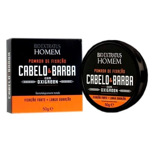 POMADA FIXADORA CABELO E BARBA HOMEM BIO EXTRATUS 50G