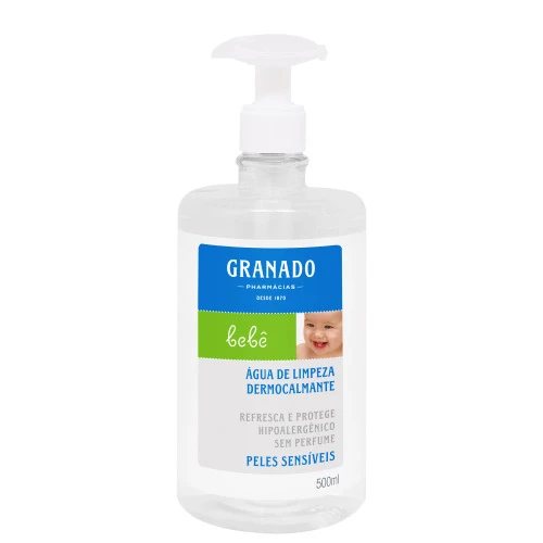 ÁGUA DE LIMPEZA GRANADO DERMOCALMANTE BEBÊ 500ML