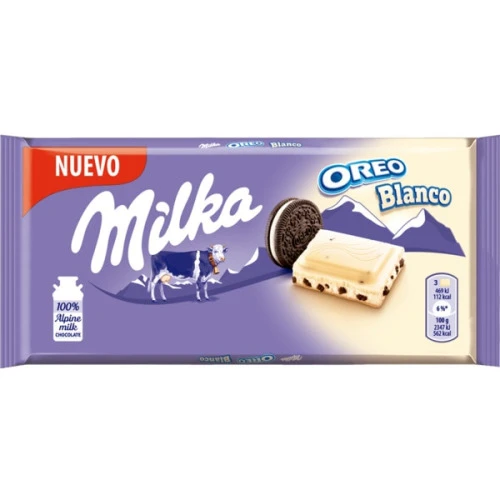 MILKA OREO BRANCO 100 0G 22UN