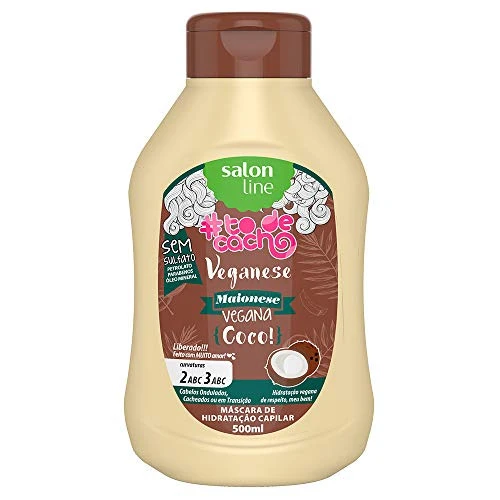 LINHA TRATAMENTO TODECACHO SALON LINE VEGANESE MAIONESE CAPILAR VEGANA {COCO } 500 ML SALON LINE COL