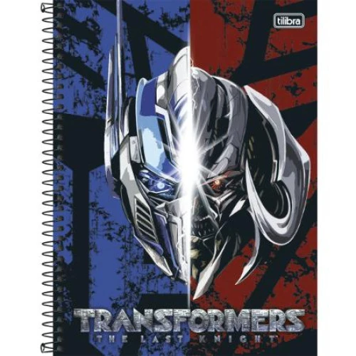 CADERNO UNIVERSITARIO 96 FOLHAS TRANSFORMERS 446G TILIBRA