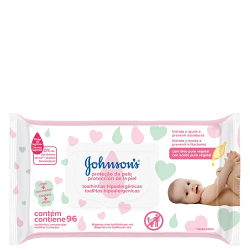 TOALHAS UMEDECIDAS JOHNSON 39 S BABY EXTRA CUIDADO 96 UNIDADES