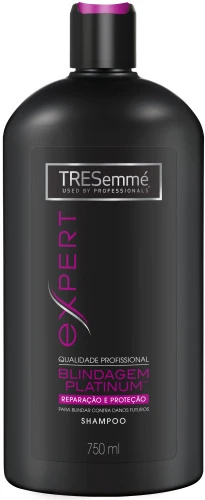 SHAMPOO TRESEMMÉ BLINDAGEM PLATINUM PARA REPARAÇÃO E PROTEÇÃO 750ML