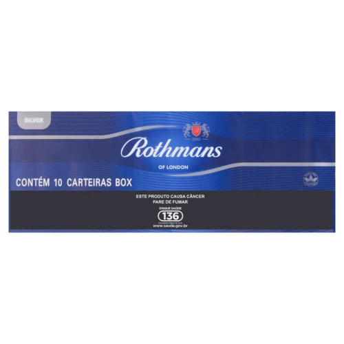 PACK CIGARRO SILVER ROTHMANS BOX 10 MAÇÕS