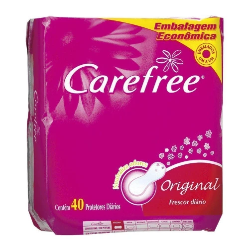 PROTETOR DIÁRIO CAREFREE ORIGINAL FRESCOR DIÁRIO PACOTE COM 40 UNIDADES