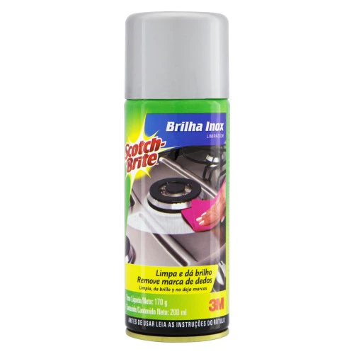 BRILHA INOX AEROSSOL SCOTCH BRITE FRASCO 200ML