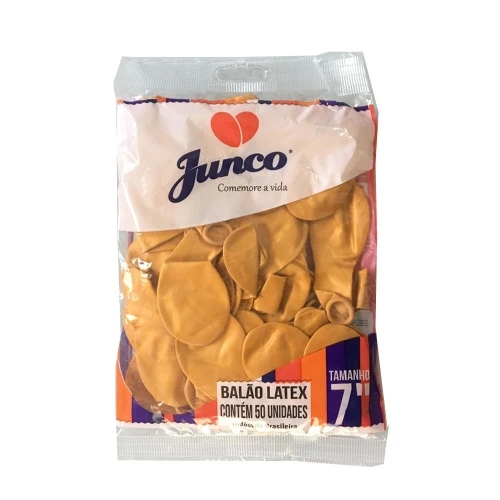 BALÃO LATEX JUNCO LISO N 70 OURO