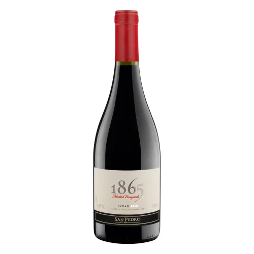 VINHO CHILENO TINTO SECO 1865 SYRAH VALLE DEL CACHAPOAL GARRAFA 750ML