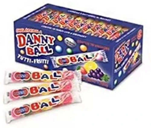 CHICLETE TUTTI FRUTTI 18G COM 78 DANNYBALL
