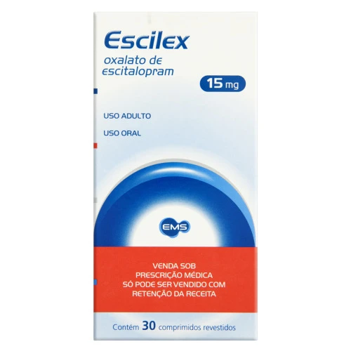 ESCILEX 15MG EMS CAIXA 30 COMPRIMIDOS REVESTIDOS